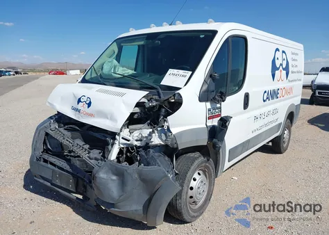 2018 Ram Promaster 1500 Low Roof 136 Wb from USA, damaged, VIN 3C6TRVAG5JE104852